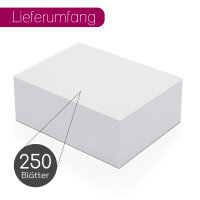 younikat DIN A5 Premium Kopierpapier I 120 g/m² I 250 Blatt in weiß I 148 x 210 mm Blanko I für Druck Basteln Karten Rezeptpapier I geeignet für alle gängigen Laser- und Tintenstrahldrucker I dv1550