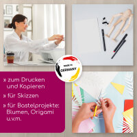 younikat DIN A5 Premium Kopierpapier I 120 g/m² I 250 Blatt in weiß I 148 x 210 mm Blanko I für Druck Basteln Karten Rezeptpapier I geeignet für alle gängigen Laser- und Tintenstrahldrucker I dv1550
