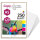younikat DIN A5 Premium Kopierpapier I 120 g/m² I 250 Blatt in weiß I 148 x 210 mm Blanko I für Druck Basteln Karten Rezeptpapier I geeignet für alle gängigen Laser- und Tintenstrahldrucker I dv1550