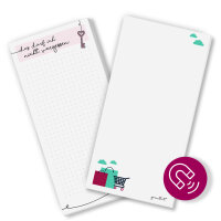 Einkaufsliste 2er Set I mit magnetischer Rückseite