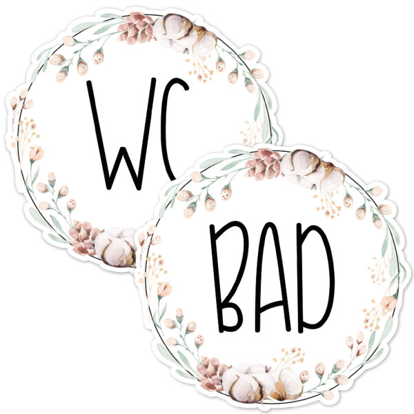 Aquarell Blumenkranz