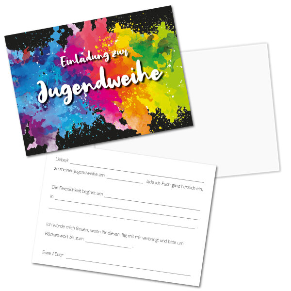 Querkarte Bunt