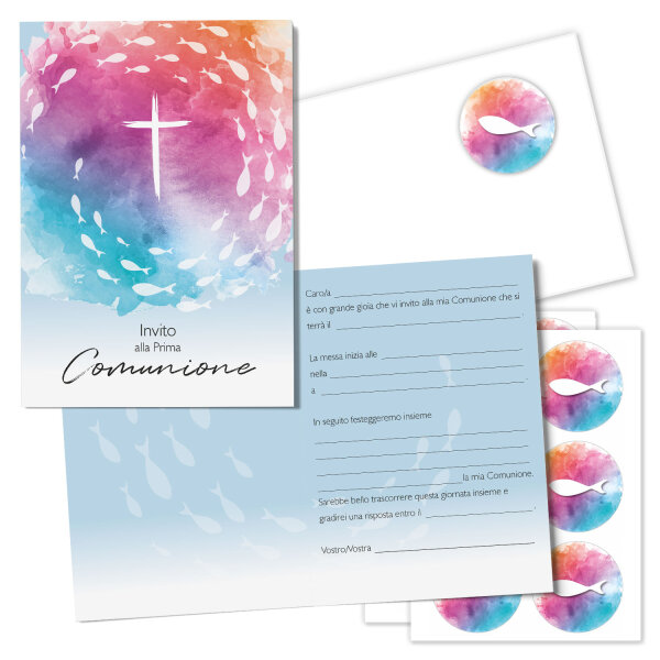 Kommunionskarte italienisch