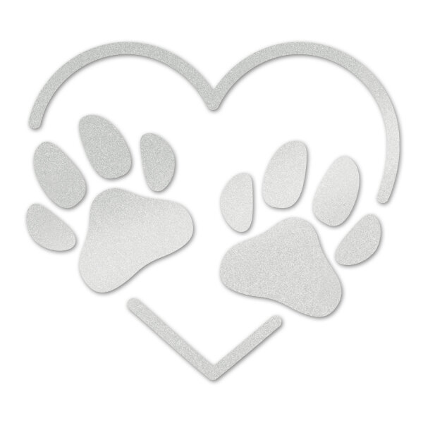 2 Pfoten Silber 10cm