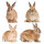 Set mit 4 Kaninchen
