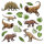 Aufkleber Set Dinosaurier
